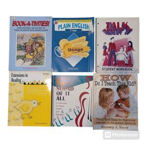 Homeschool Books Teachers Guide Mixed Lot of 6 English, Reading, Music and More